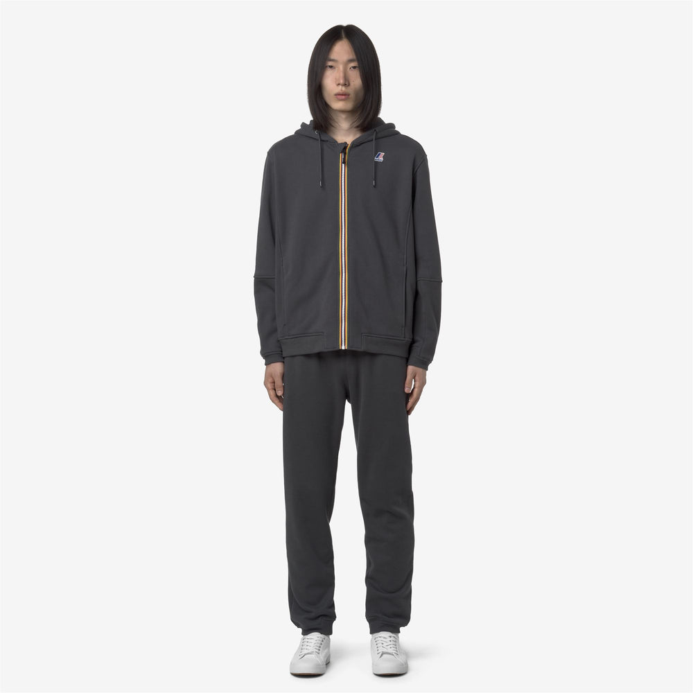 Grey Unisex Sport Trousers with Cotton-Blend Fleece 02