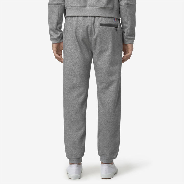 Grey unisex Sport Trousers with Brushed Cotton Fleece 5