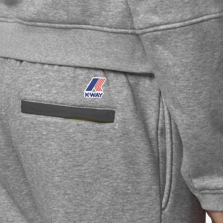 Grey unisex Sport Trousers with Brushed Cotton Fleece 2