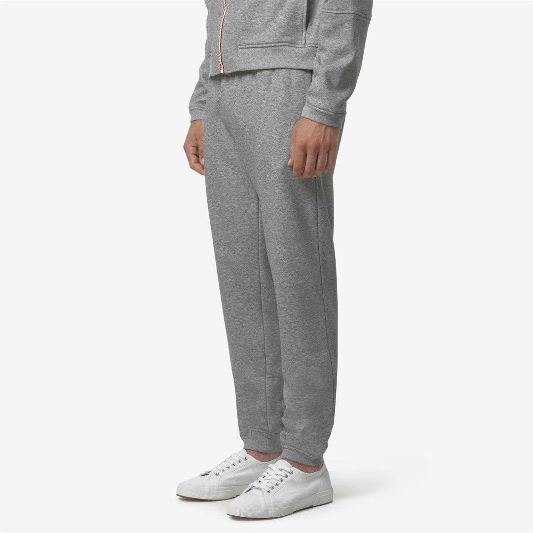 Grey unisex Sport Trousers with Brushed Cotton Fleece main