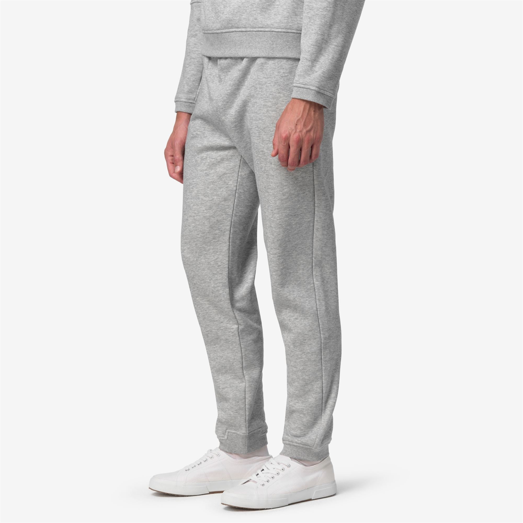 Pants_UNISEX_PHILBERT BRUSHED PC_Sport Trousers_GREY MID MEL - Commercial 5