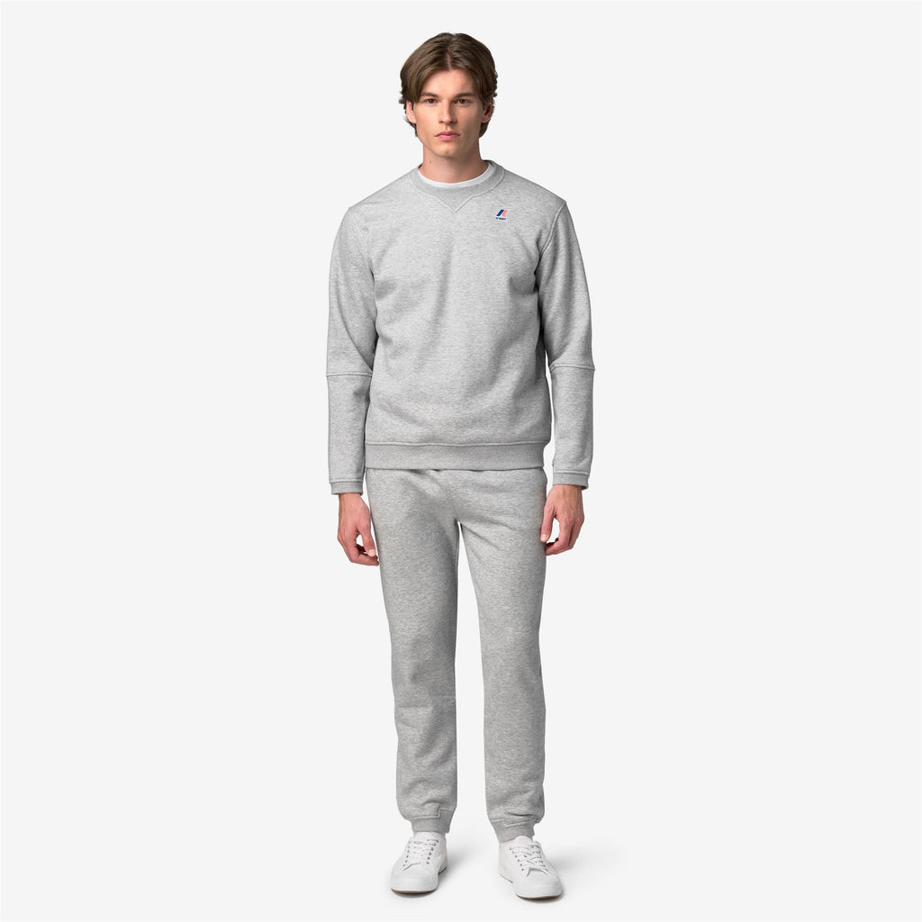 Pants_UNISEX_PHILBERT BRUSHED PC_Sport Trousers_GREY MID MEL - Commercial 4