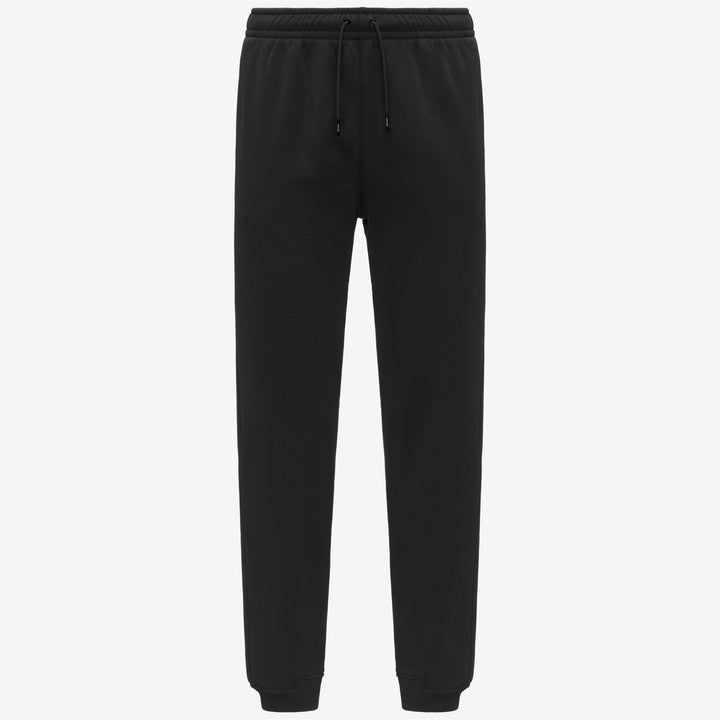Black Unisex Brushed Cotton Fleece Sports Trousers 1