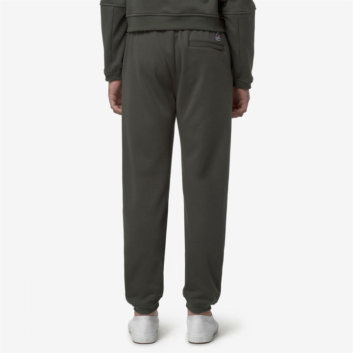 Green unisex brushed fleece sport trousers for outdoor activities 5