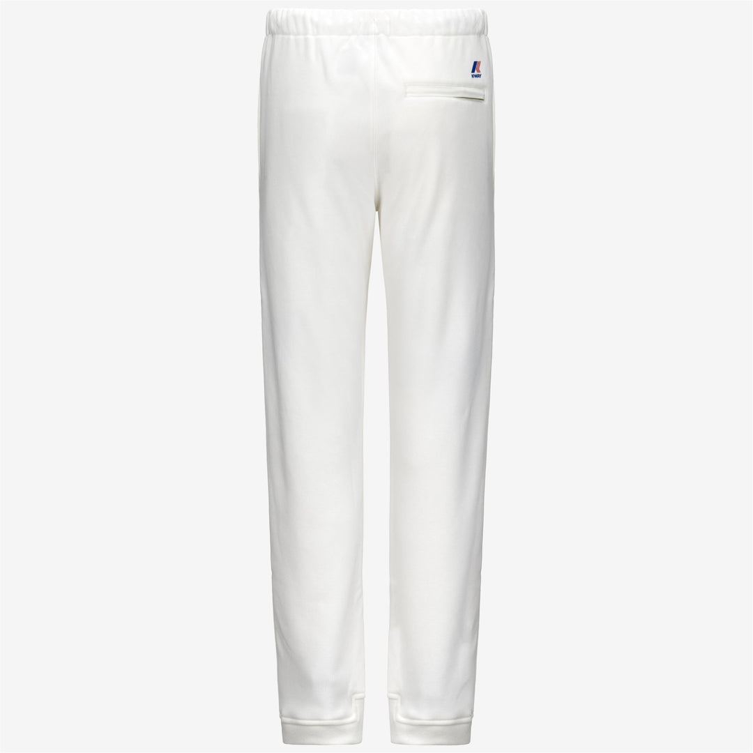 White Unisex Brushed Cotton Sport Trousers for Outdoor Activities main