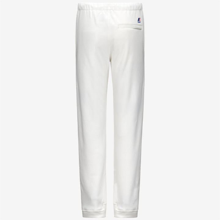 White Unisex Brushed Cotton Sport Trousers for Outdoor Activities 2