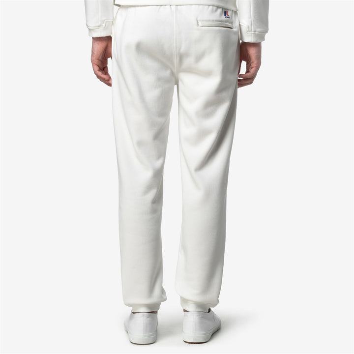 White Unisex Brushed Cotton Sport Trousers for Outdoor Activities 6