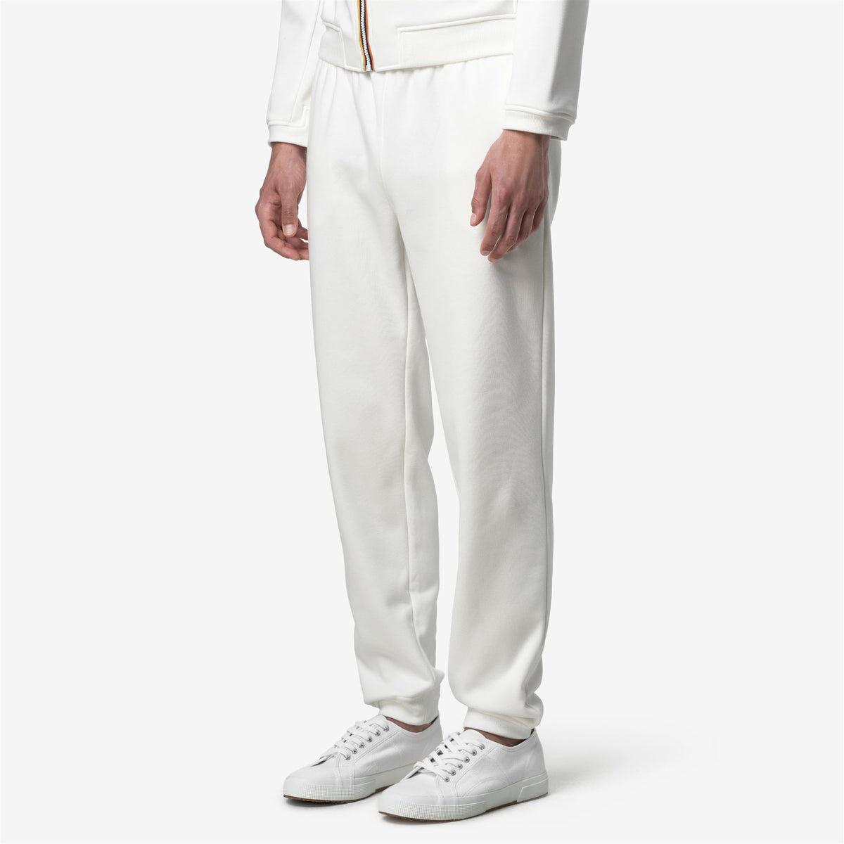 Pants_UNISEX_PHILBERT BRUSHED PC_Sport Trousers_White Gardenia - Commercial 5