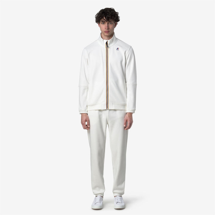 White Unisex Brushed Cotton Sport Trousers for Outdoor Activities 4