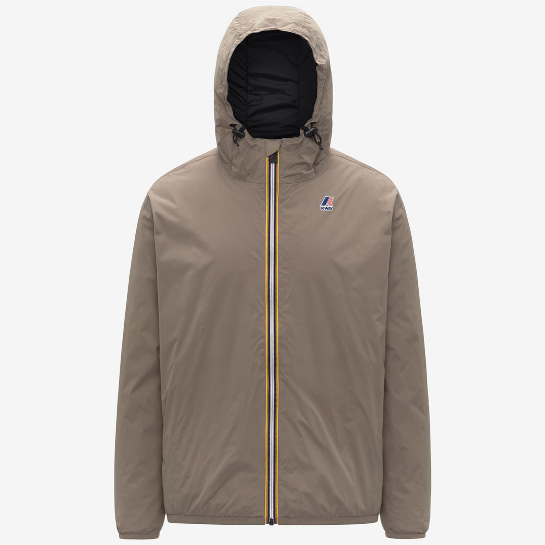 Beige unisex mid-season packable jacket with PrimaLoft insulation 01