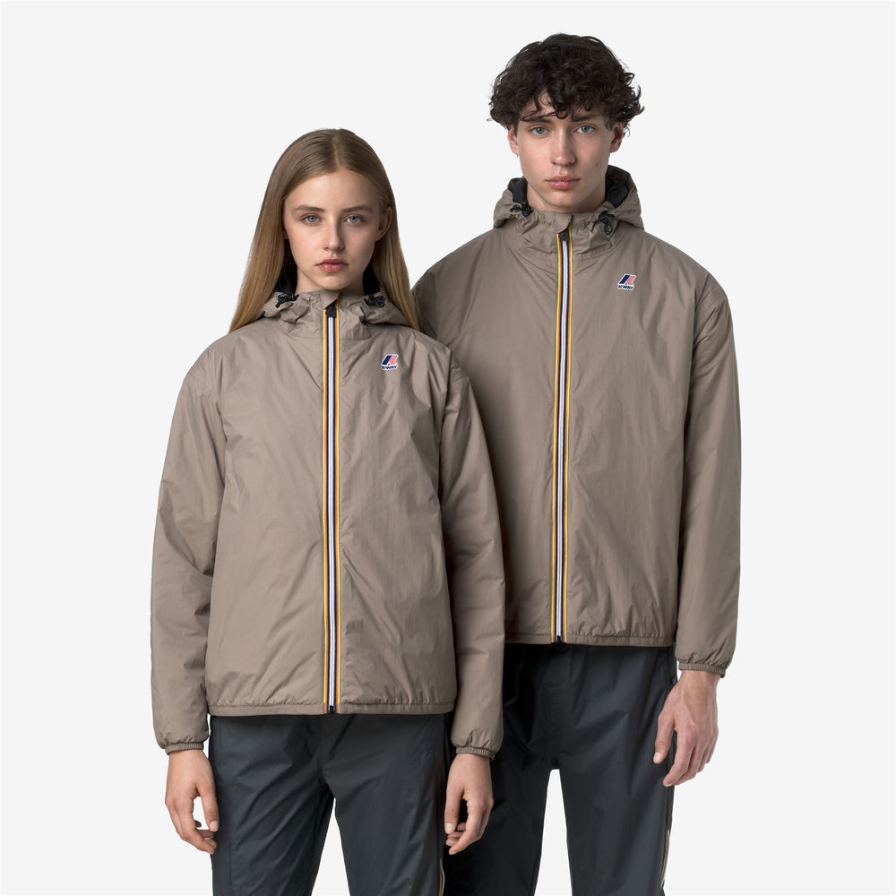 Beige unisex mid-season packable jacket with PrimaLoft insulation 02