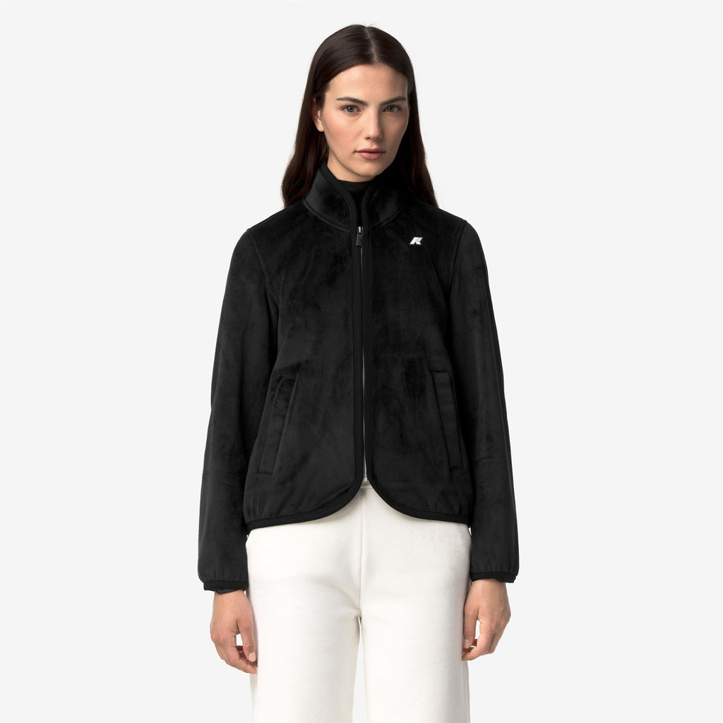 Fleece_Woman_TUDA VELOUR POLAR_Jacket_Black P-Black P - Commercial 4