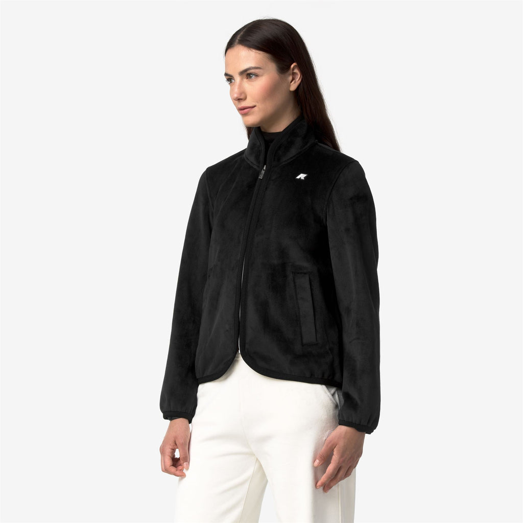 Fleece_Woman_TUDA VELOUR POLAR_Jacket_Black P-Black P - Commercial 5