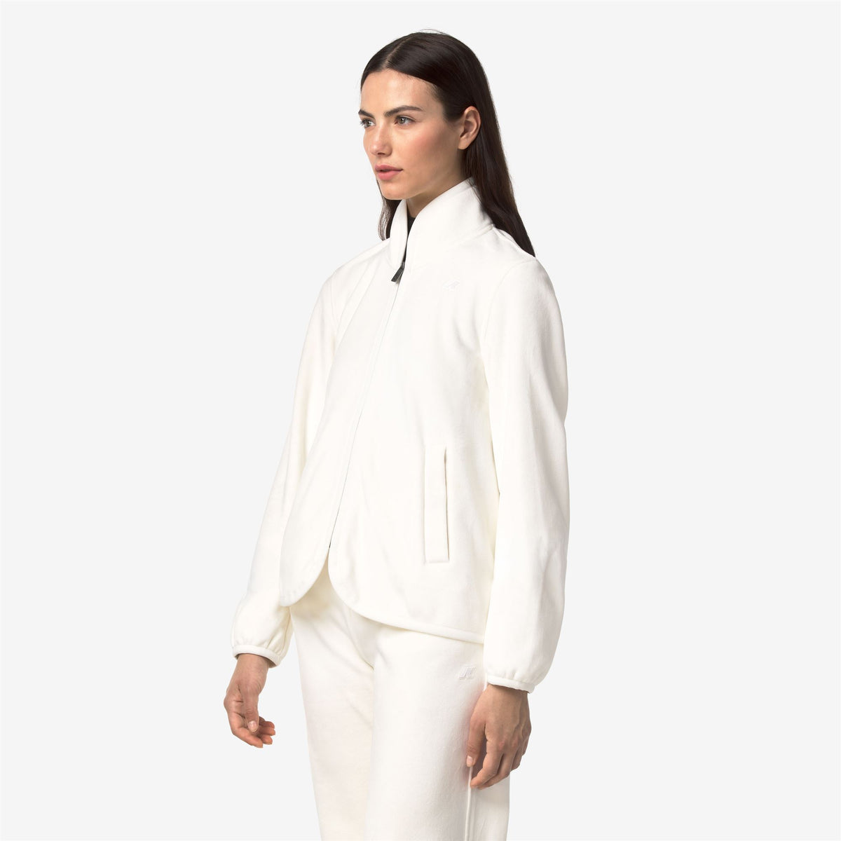 Fleece_Woman_TUDA VELOUR POLAR_Jacket_White Nat-White Nat - Commercial 5