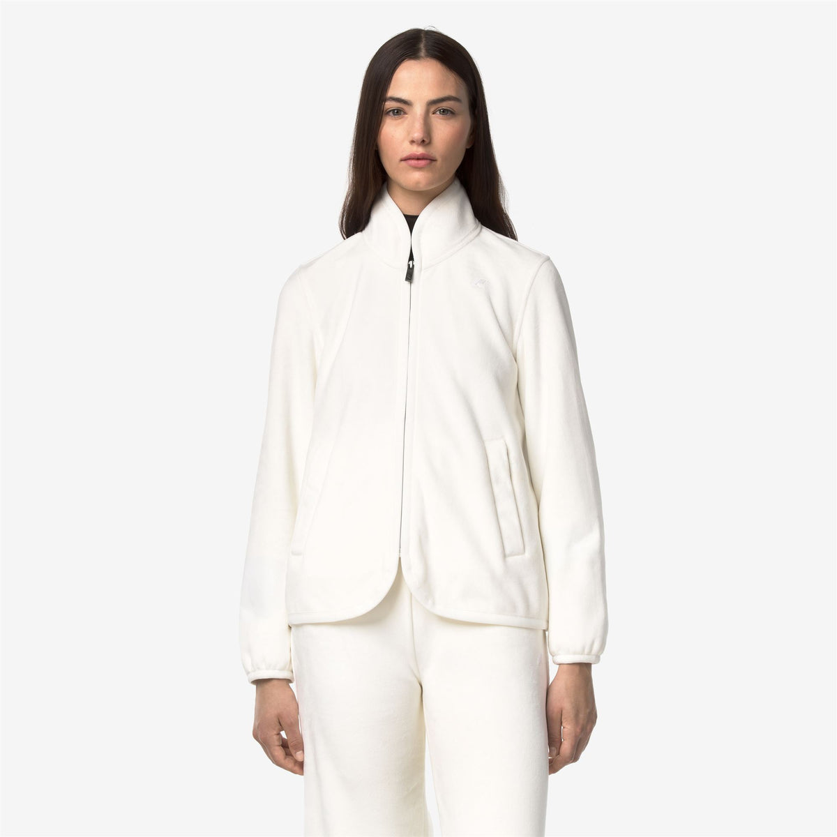 Fleece_Woman_TUDA VELOUR POLAR_Jacket_White Nat-White Nat - Commercial 4