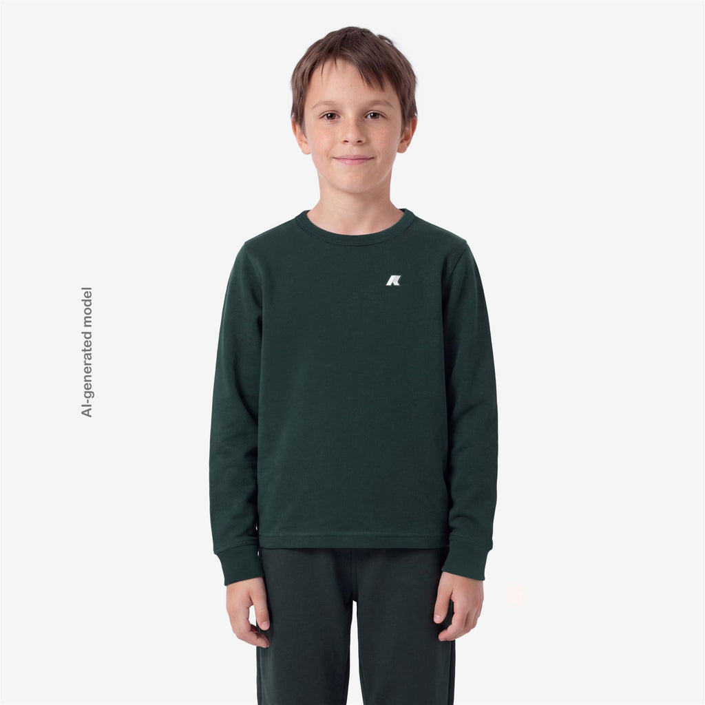 T-Shirts & Top_BOY_P. ELMER JERSEY PEACH_T-Shirt_Green Dk Jungle - Commercial 4