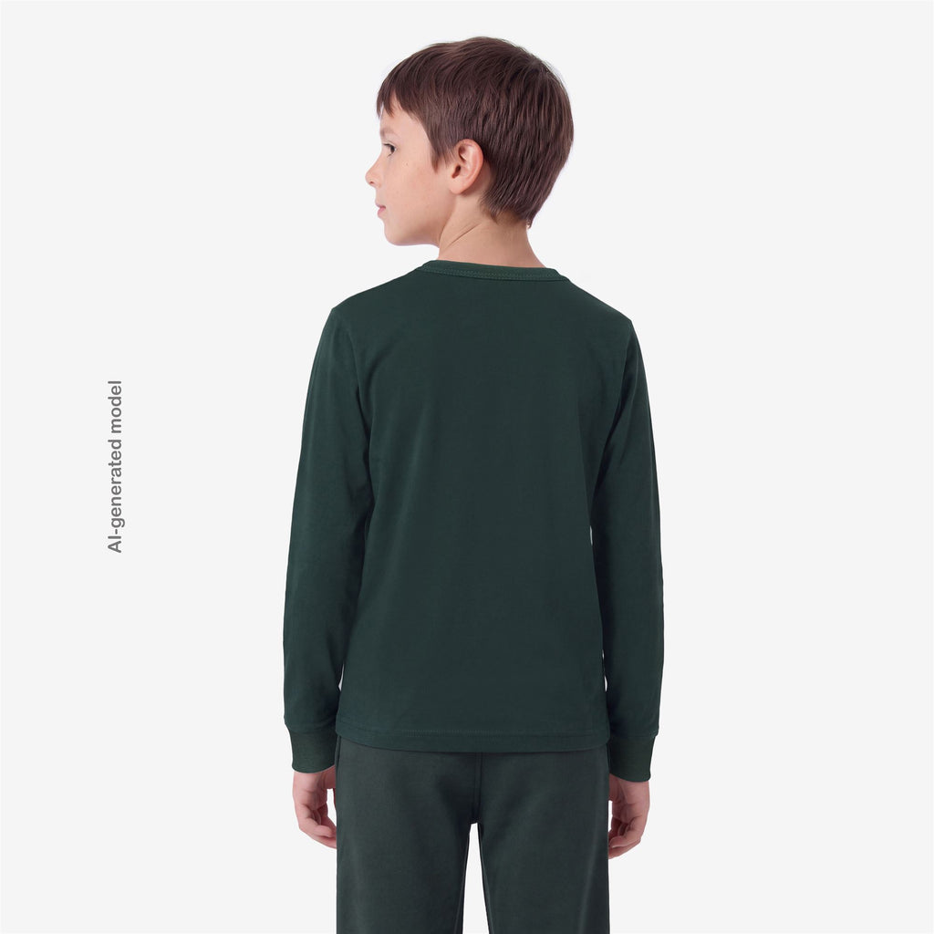 T-Shirts & Top_BOY_P. ELMER JERSEY PEACH_T-Shirt_Green Dk Jungle - Commercial 6