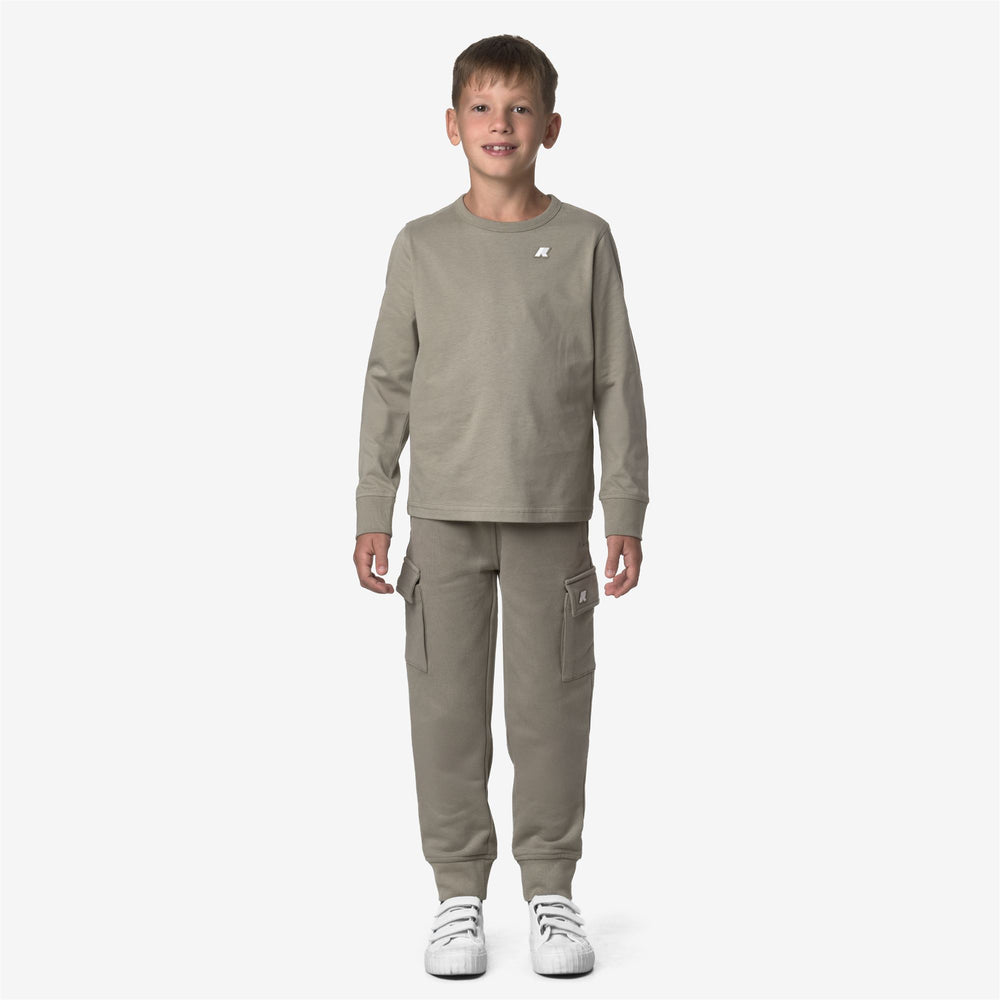 Green Boy's Lightweight Cotton T-Shirt with Sporty Details 02