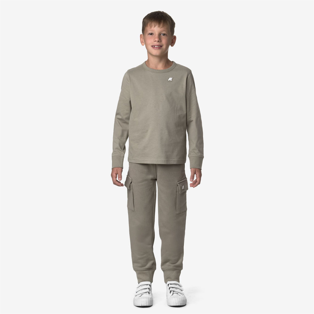 T-shirt leggera in cotone verde per bambino con dettagli sportivi main