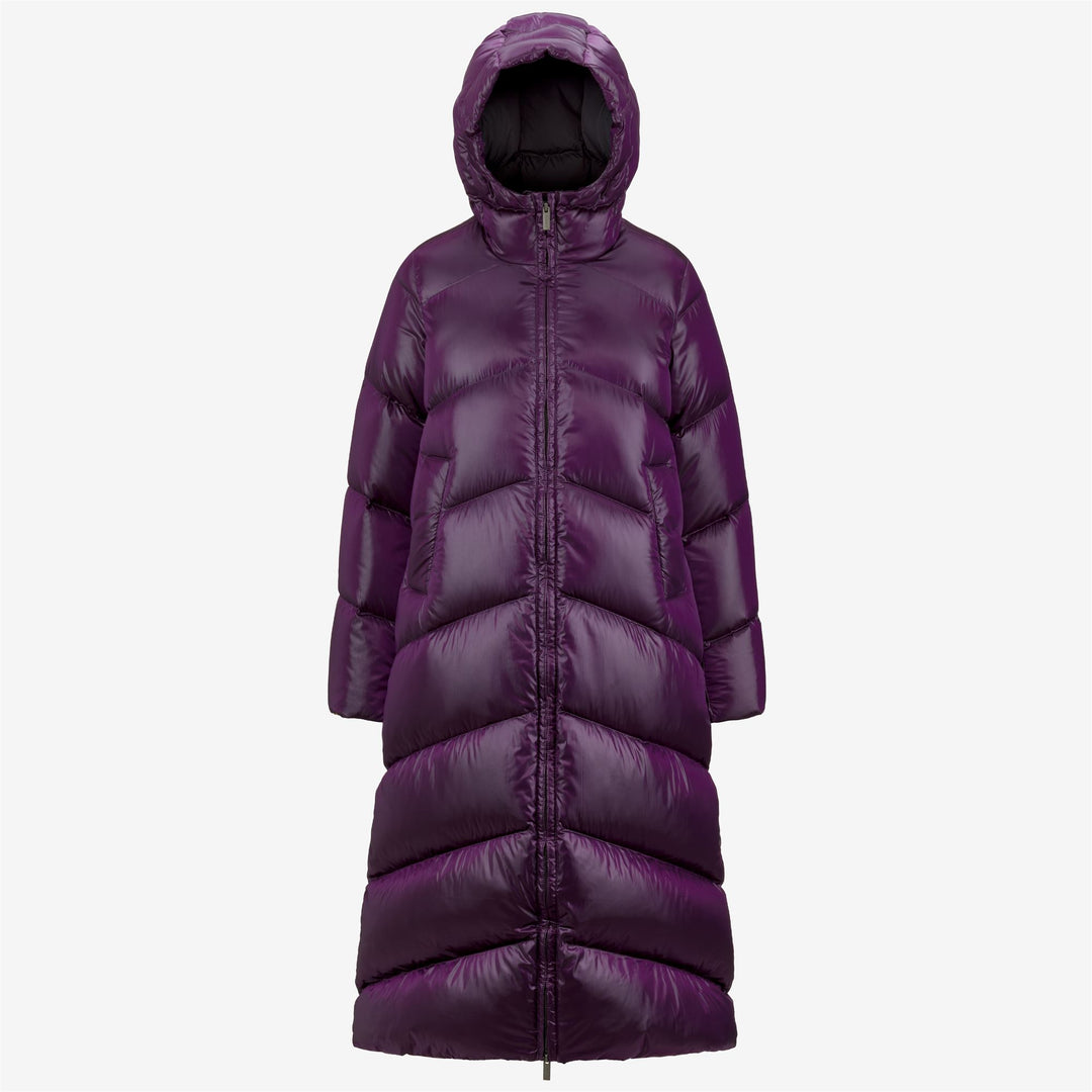 NEIVEL CRYSTAL CHINTZ THERMO HEAVY Jackets Long Woman VIOLET DK PURPLE CHINTZ Adult XS Violet Dk Purple Chintz