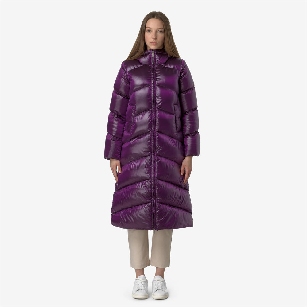 Violet Women's Long Thermo Jacket with Down Insulation 02