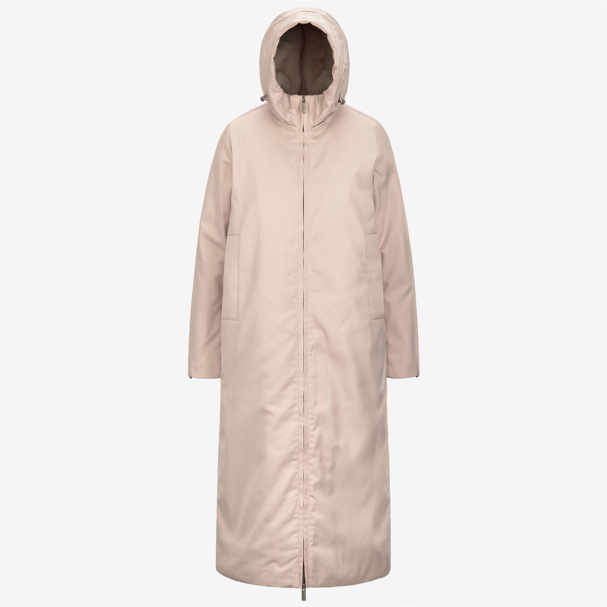 Jackets_WOMAN_OLLER TWILL FUR_Long_PINK TINT - NATURAL - Commercial 1