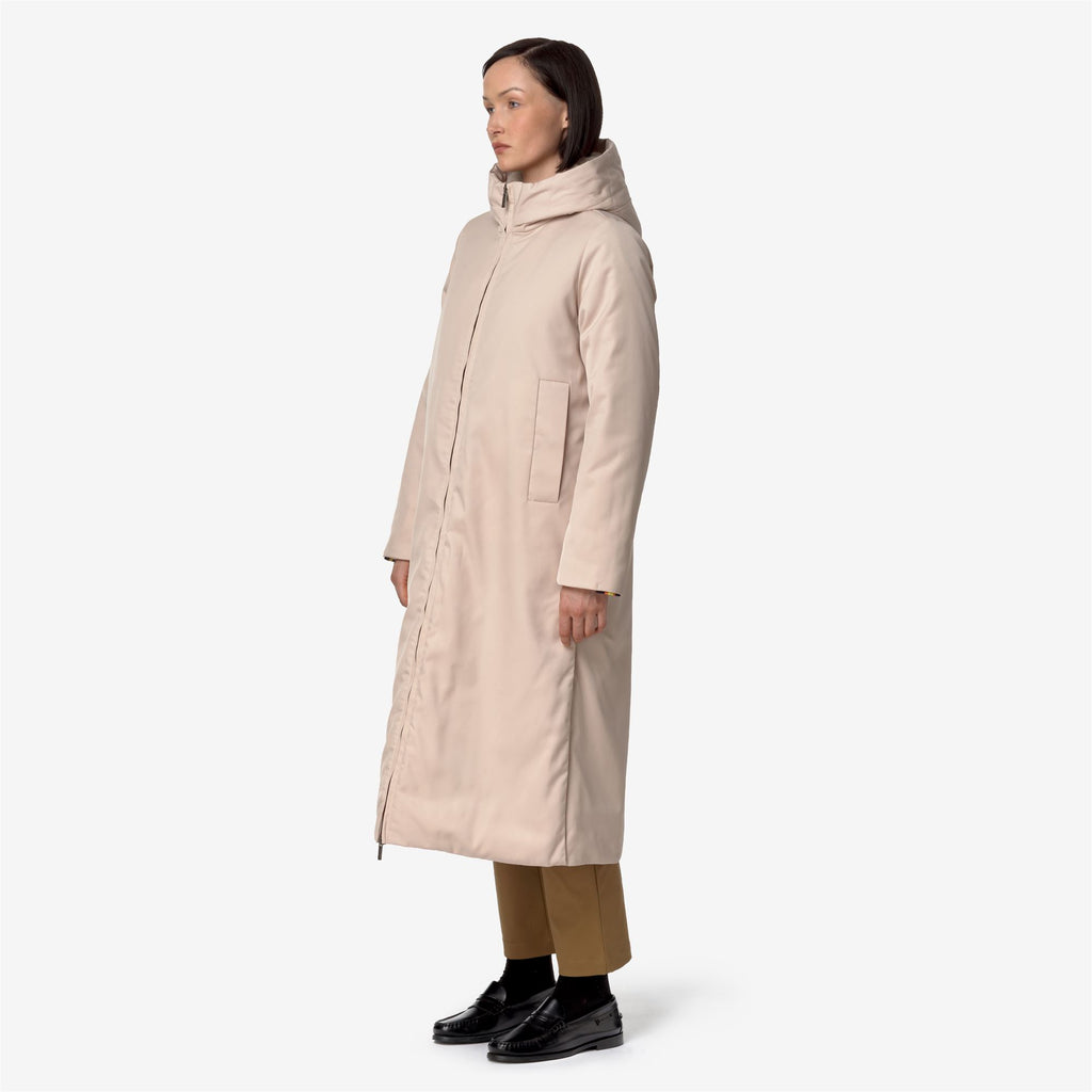 Jackets_WOMAN_OLLER TWILL FUR_Long_PINK TINT - NATURAL - Commercial 5
