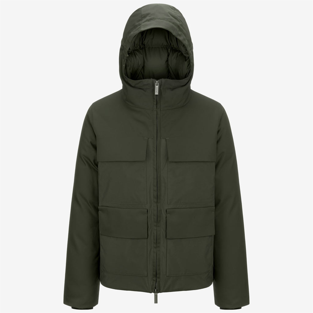 Jackets_MAN_HODIN FABRIC MIX_Short_GREEN BLACKISH - Commercial 1