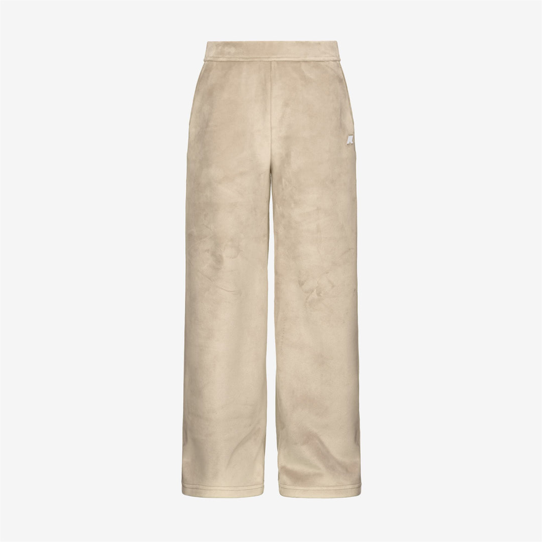Beige brown Girl's Warm Velour Sport Trousers main