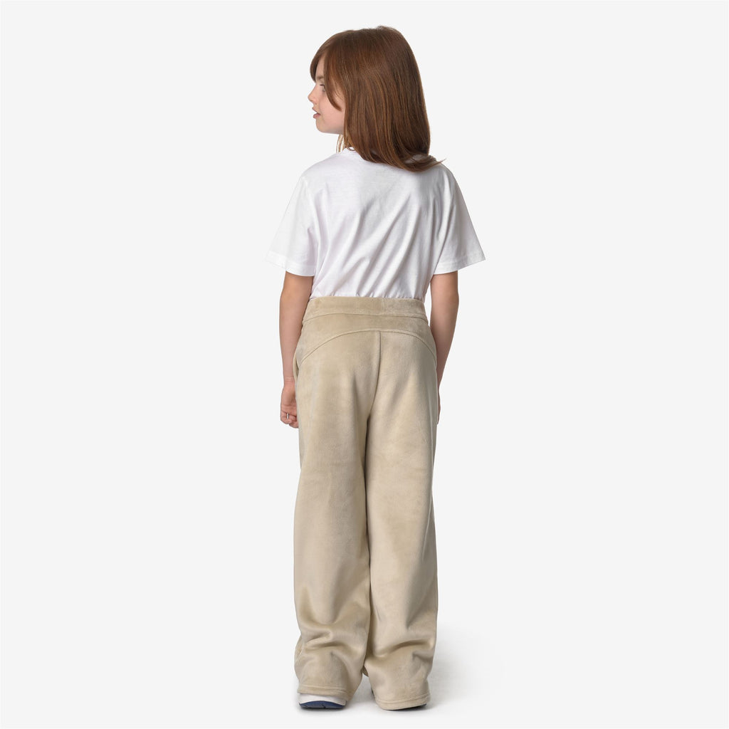 Pants_GIRL_P. JENNY VELOUR POLAR_Sport Trousers_Beige Grey-Beige Grey - Beige Grey - Commercial 6