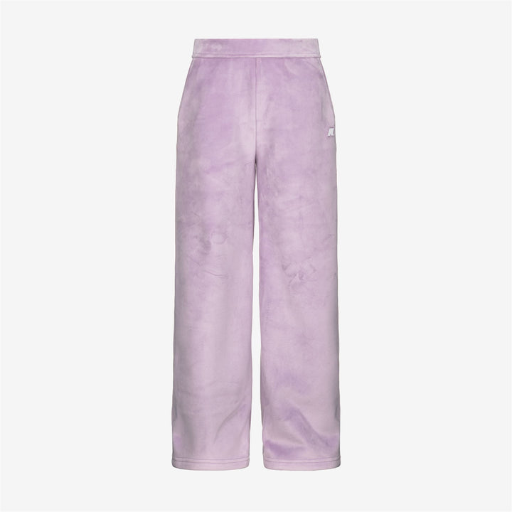 Lilac Violet Girls Warm Sport Trousers in Velour 5