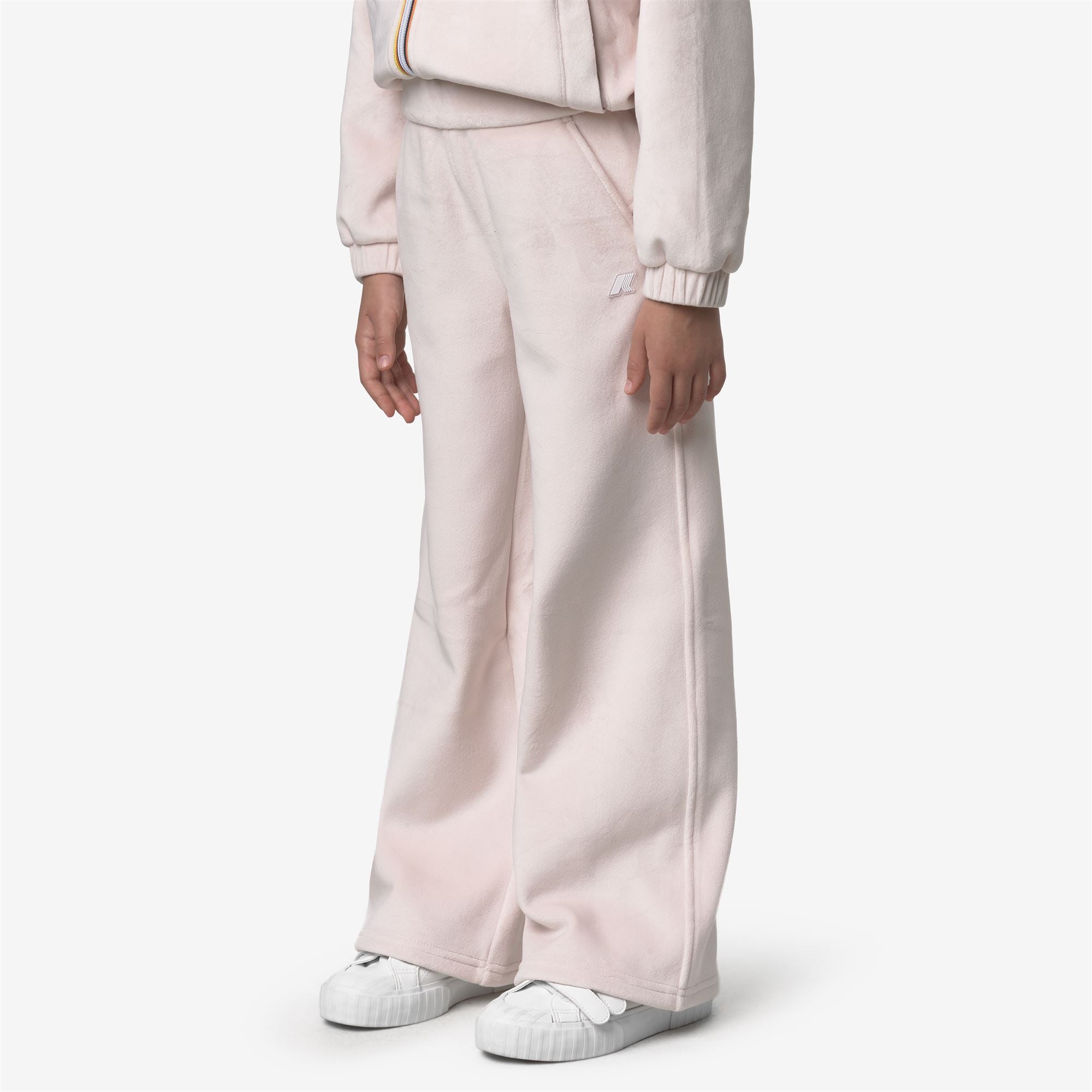 Pants_GIRL_P. JENNY VELOUR POLAR_Sport Trousers_Rose Hushed - White Gardenia - Commercial 5