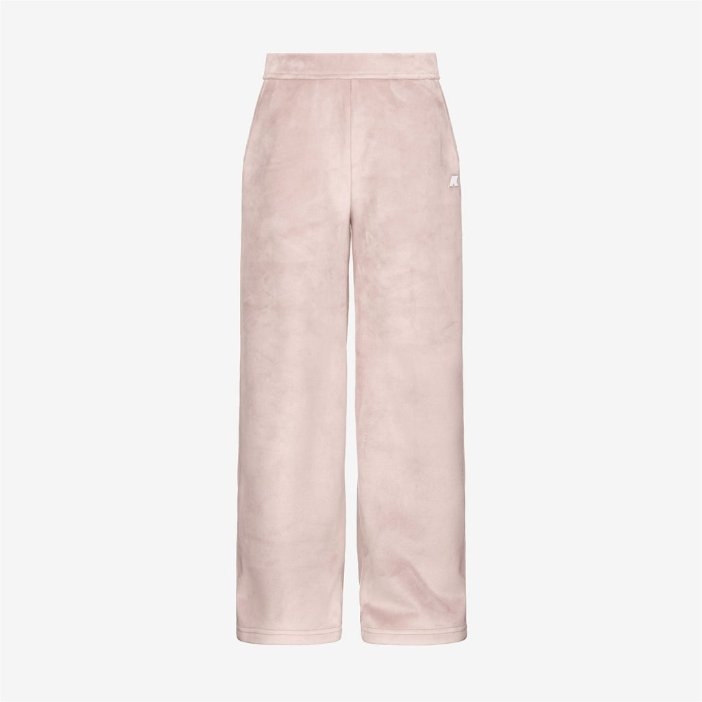 Pants_GIRL_P. JENNY VELOUR POLAR_Sport Trousers_Rose Hushed - White Gardenia - Commercial 1