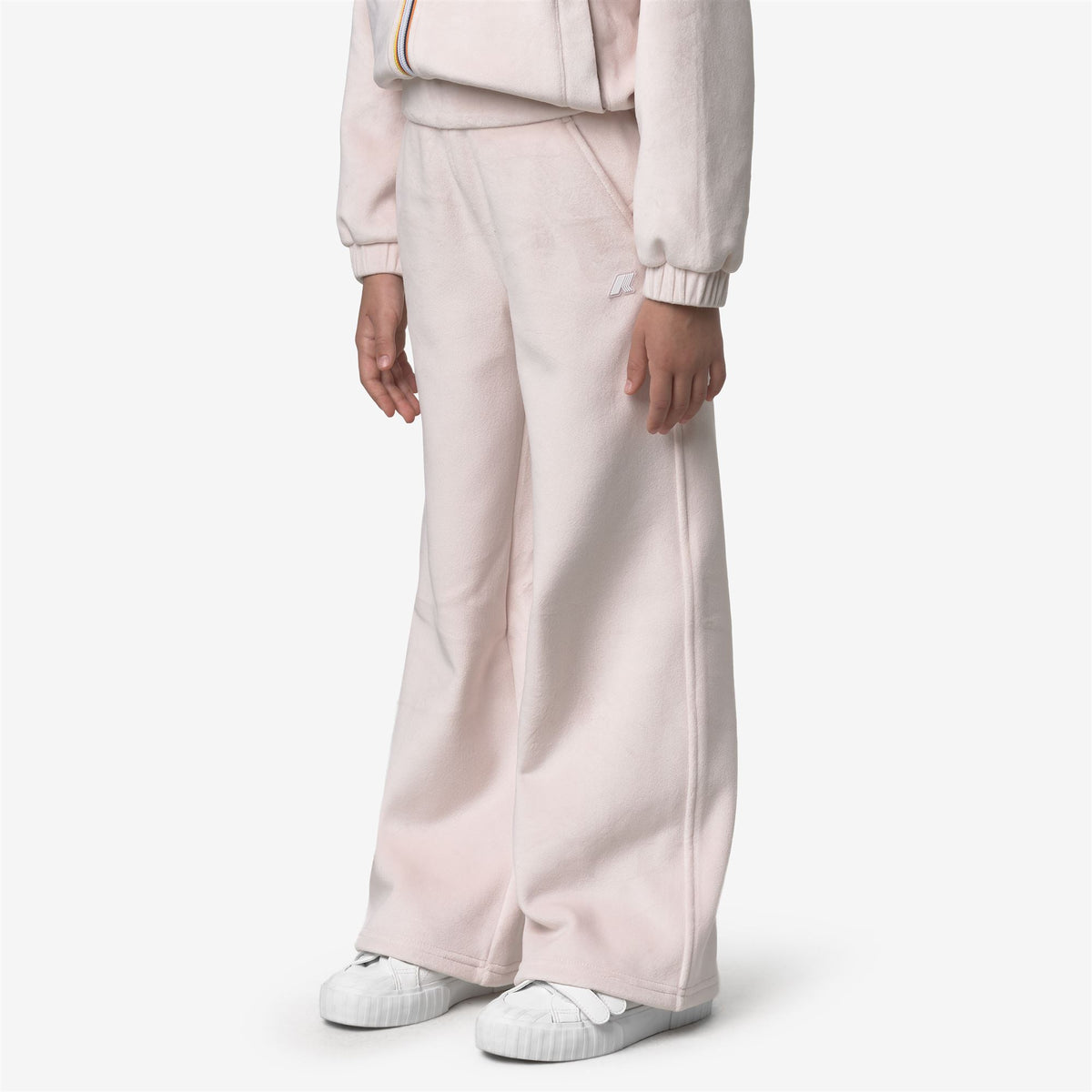 Pants_GIRL_P. JENNY VELOUR POLAR_Sport Trousers_Rose Hushed - White Gardenia - Commercial 5