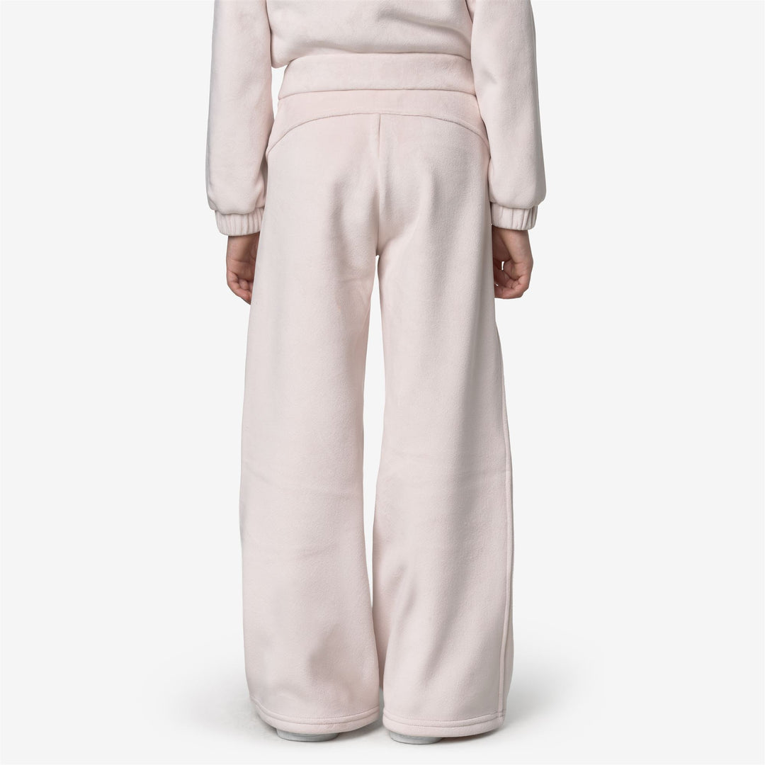 Pantaloni sportivi in velluto grigio rosa per ragazze per autunno inverno main