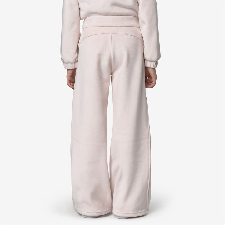 Pantaloni sportivi in velluto grigio rosa per ragazze per autunno inverno 5