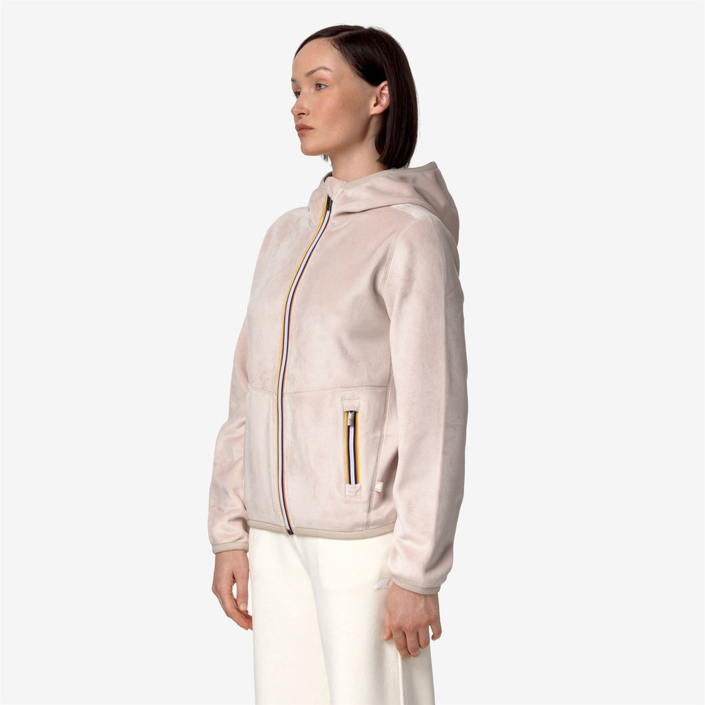 Fleece_WOMAN_LILY VELOUR POLAR DOUBLE_Jacket_Pink Tint-Pink Tint - Pink Tint - Commercial 5