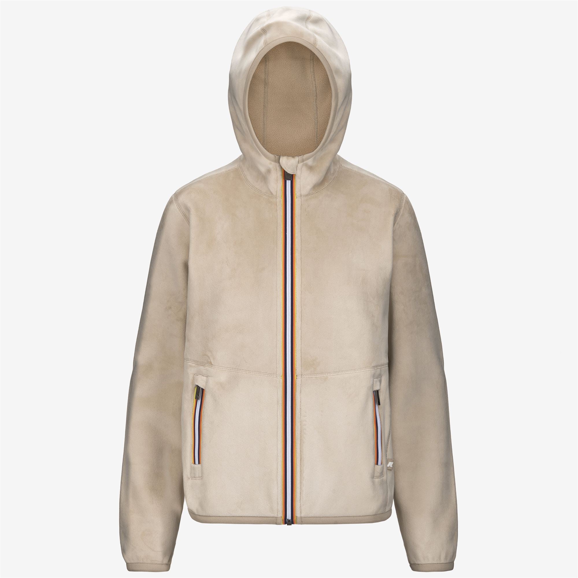 Fleece_WOMAN_LILY VELOUR POLAR DOUBLE_Jacket_Beige Grey-Beige Grey - Beige Grey - Commercial 1