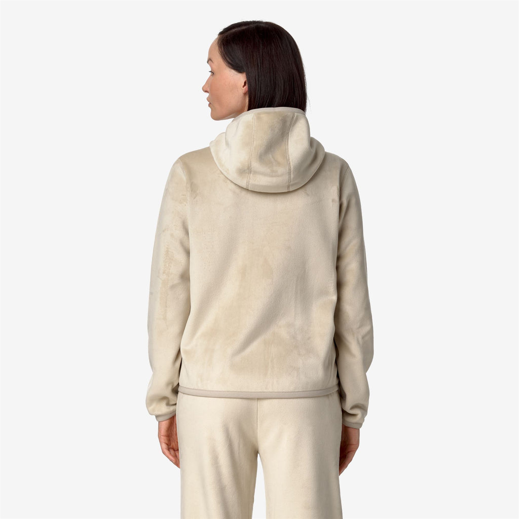 Fleece_WOMAN_LILY VELOUR POLAR DOUBLE_Jacket_Beige Grey-Beige Grey - Beige Grey - Commercial 6