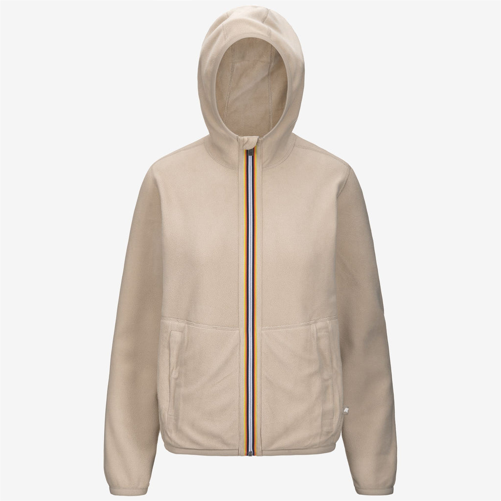 Fleece_WOMAN_LILY VELOUR POLAR DOUBLE_Jacket_Beige Grey-Beige Grey - Beige Grey - Commercial 2