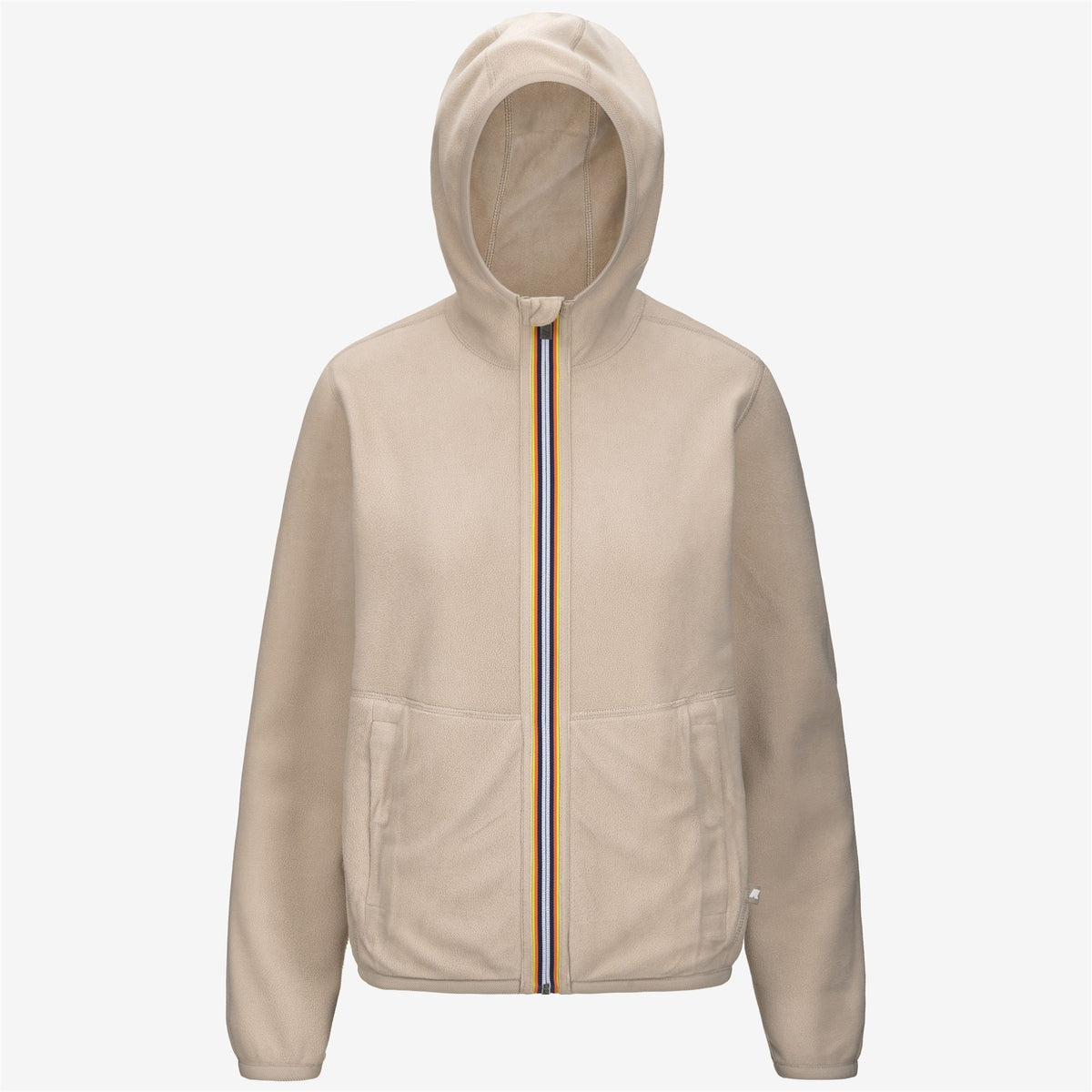 Fleece_WOMAN_LILY VELOUR POLAR DOUBLE_Jacket_Beige Grey-Beige Grey - Beige Grey - Commercial 2