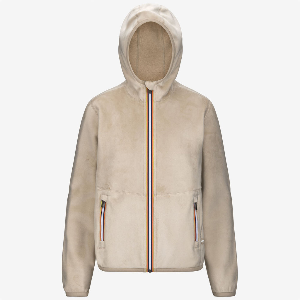 Fleece_WOMAN_LILY VELOUR POLAR DOUBLE_Jacket_Beige Grey-Beige Grey - Beige Grey - Commercial 1