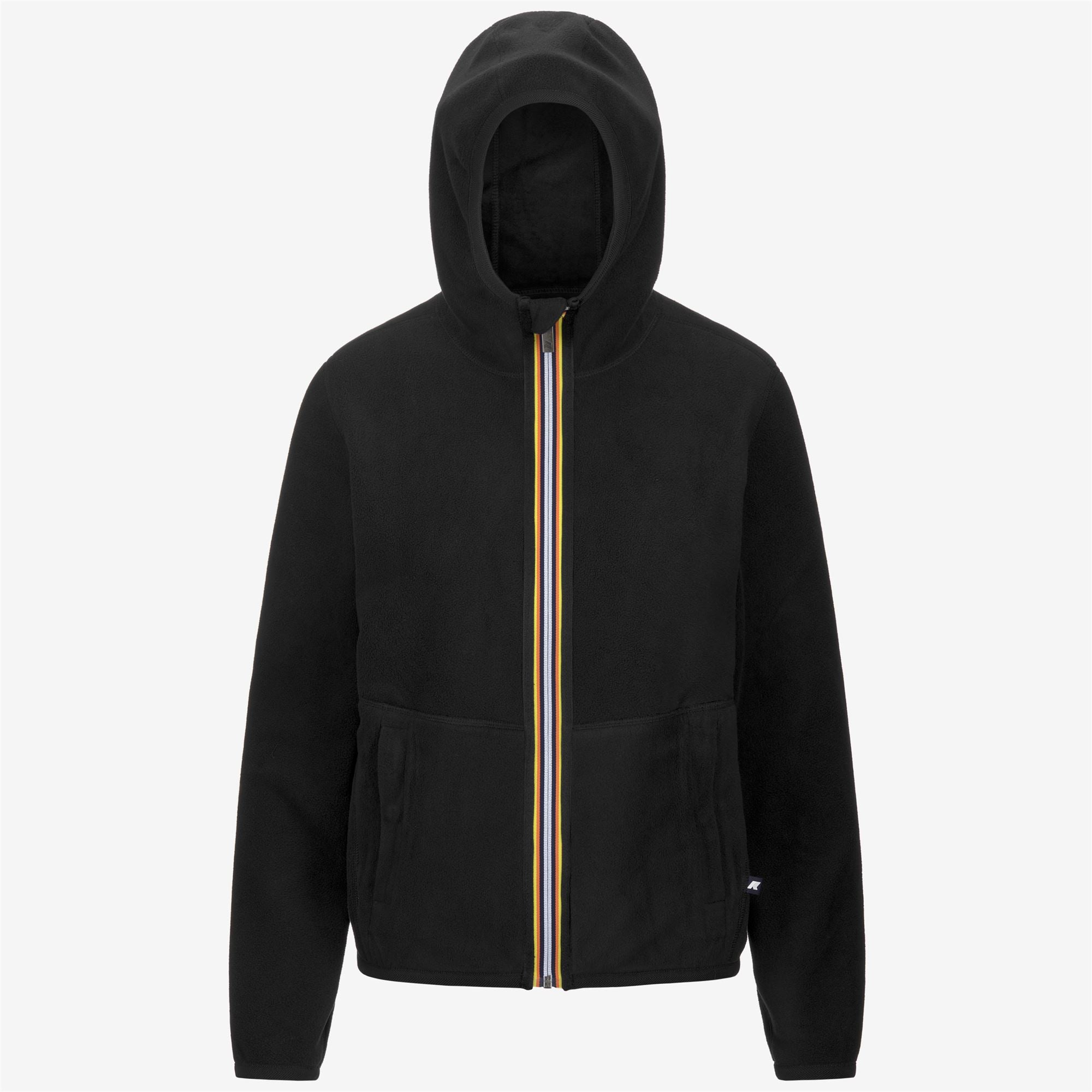 Fleece_WOMAN_LILY VELOUR POLAR DOUBLE_Jacket_Black P-Black P - Commercial 2