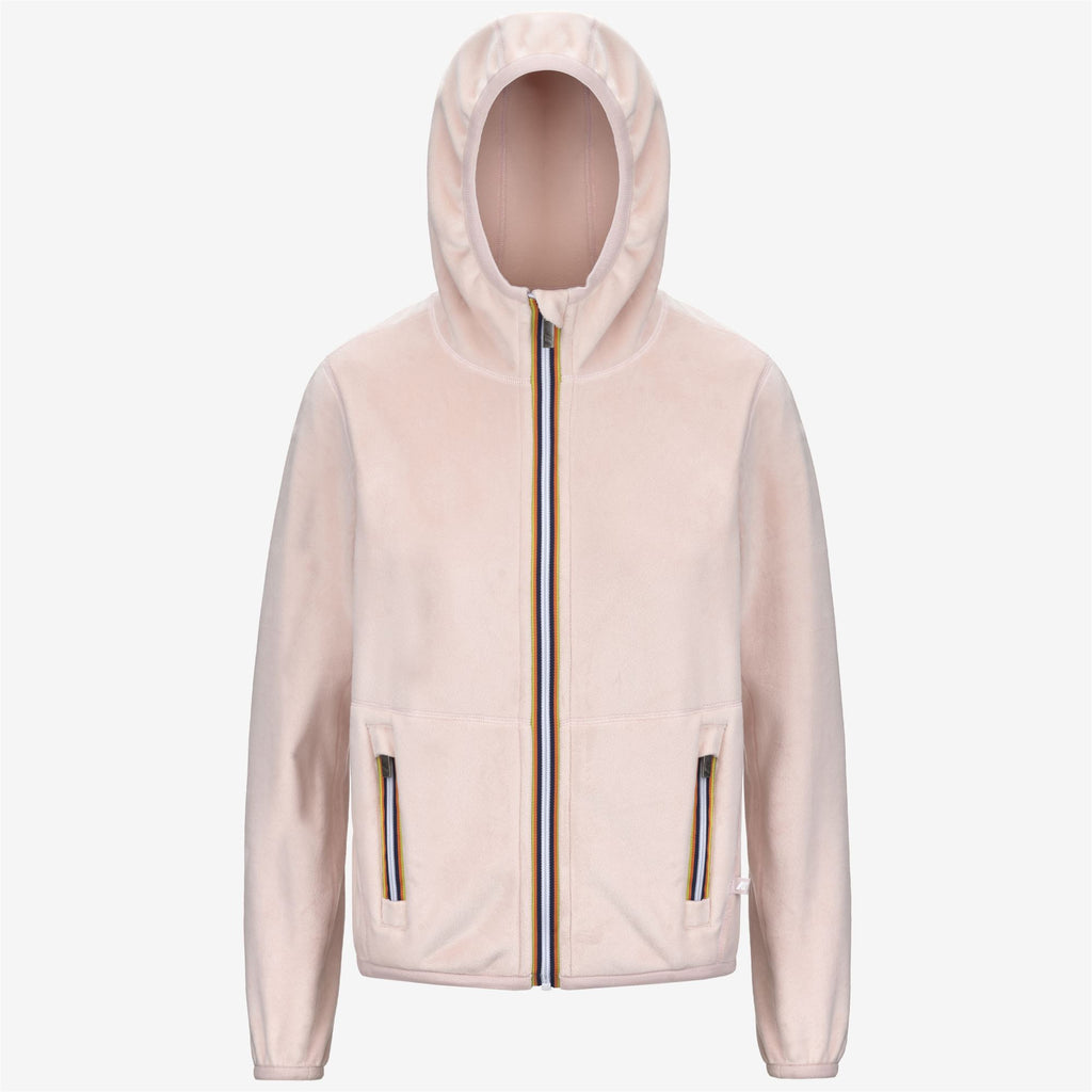 Fleece_WOMAN_LILY VELOUR POLAR DOUBLE_Jacket_Rose Hushed - Rose Hushed - Rose Hushed - Commercial 1