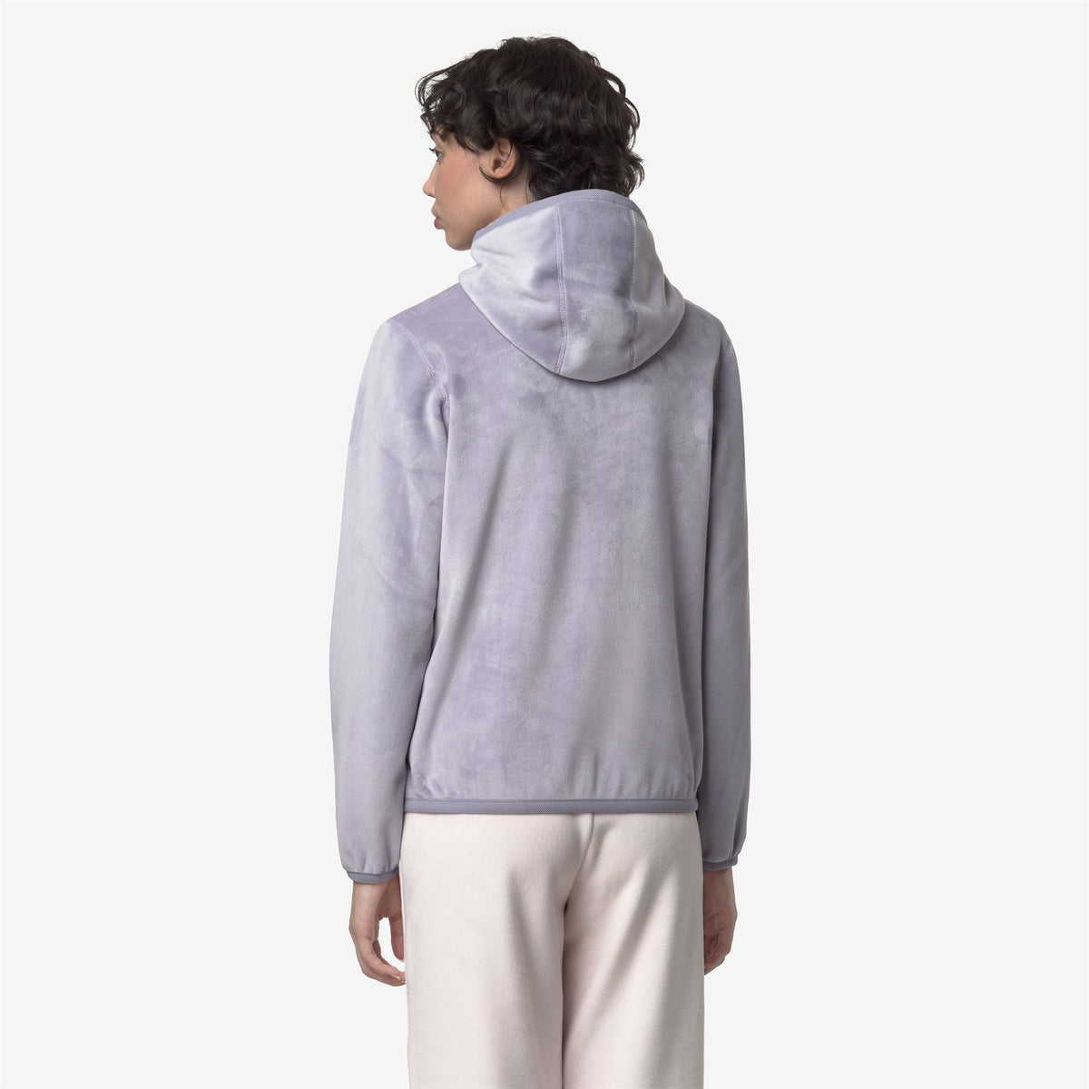 Fleece_WOMAN_LILY VELOUR POLAR DOUBLE_Jacket_Violet Lavander Combo - Commercial 6