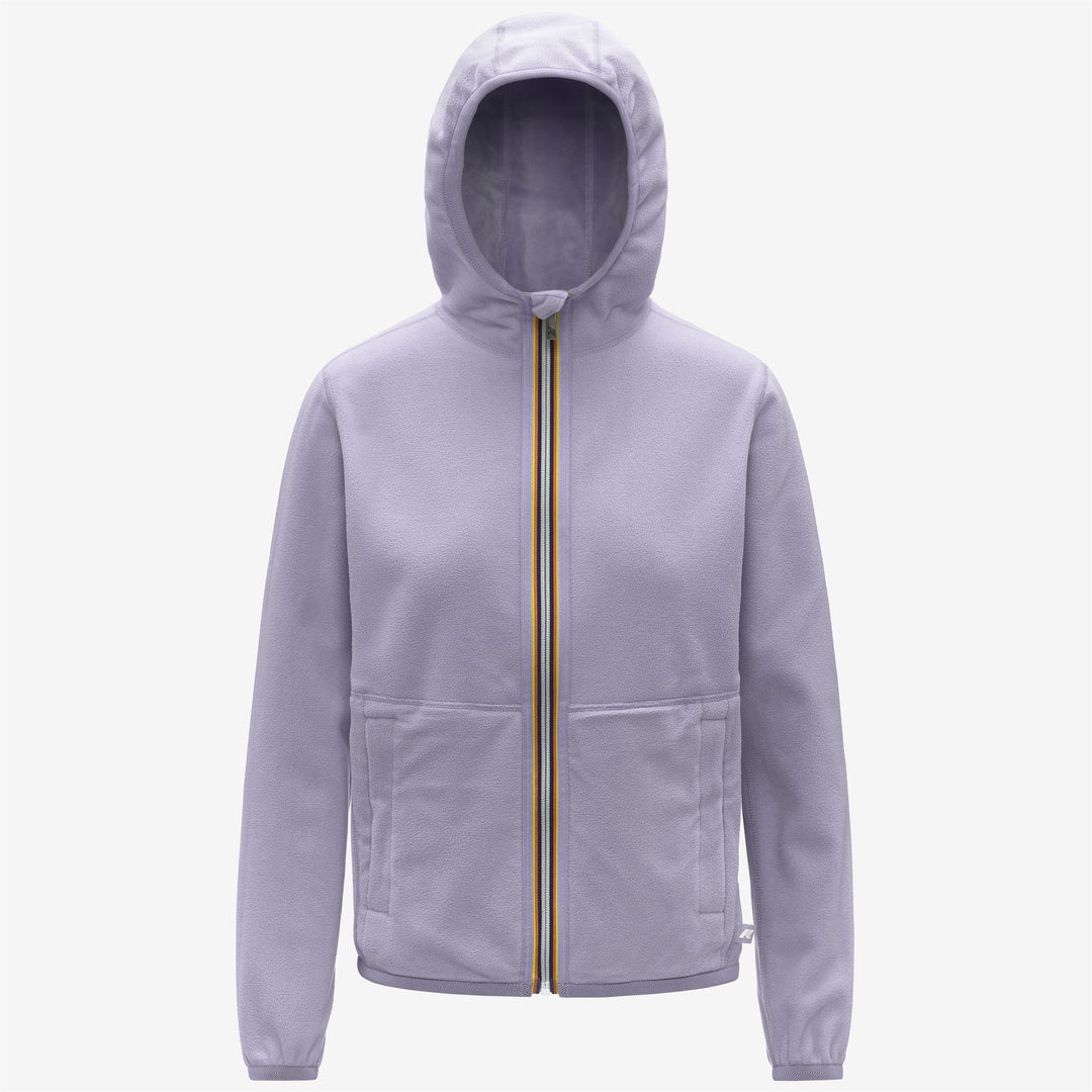Chaqueta polar reversible con capucha ajustable para mujer de Violet main