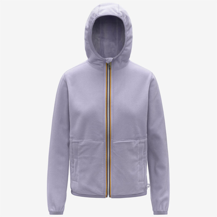 Chaqueta polar reversible con capucha ajustable para mujer de Violet 2