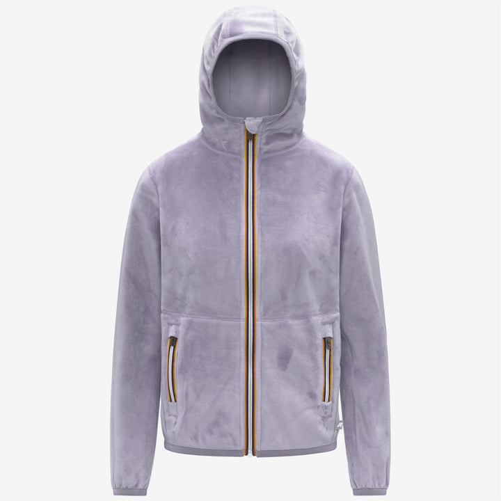 Chaqueta polar reversible con capucha ajustable para mujer de Violet 1