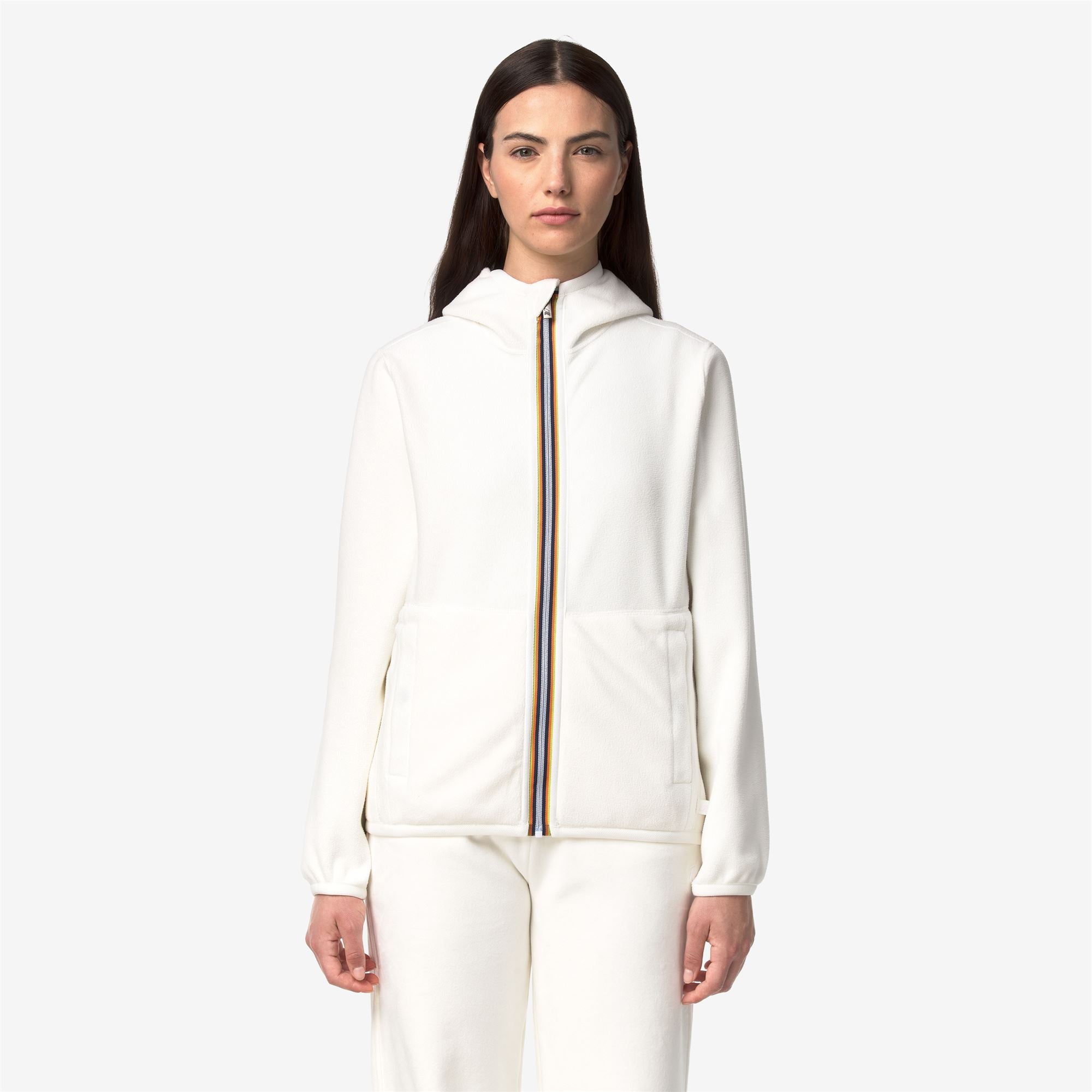 Fleece_Woman_LILY VELOUR POLAR DOUBLE_Jacket_White Nat-White Nat - Commercial 3