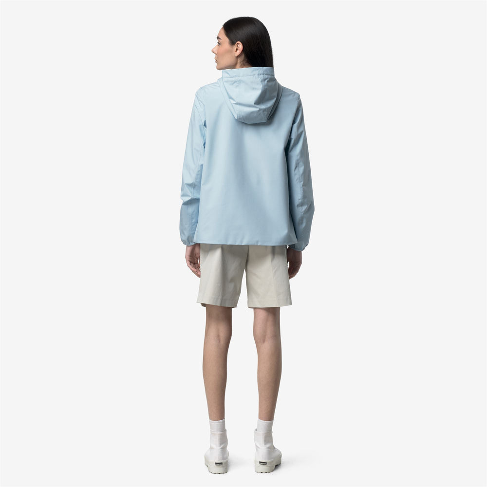 MARGUERITE STRETCH POLY JERSEY Jackets Mid Woman Blue Dream 02